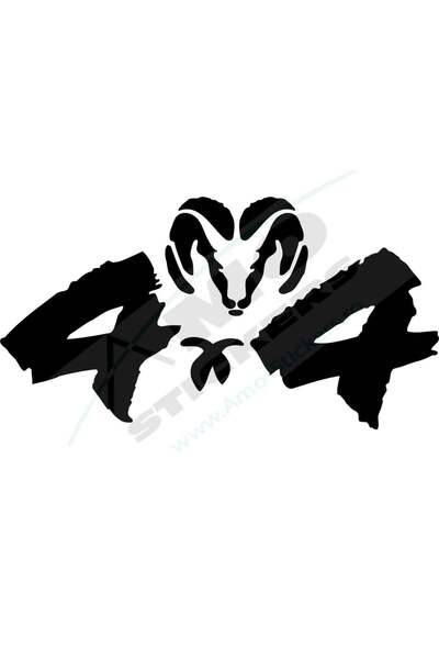 Amo-Stickers 4×4 Коза 25см Зелена