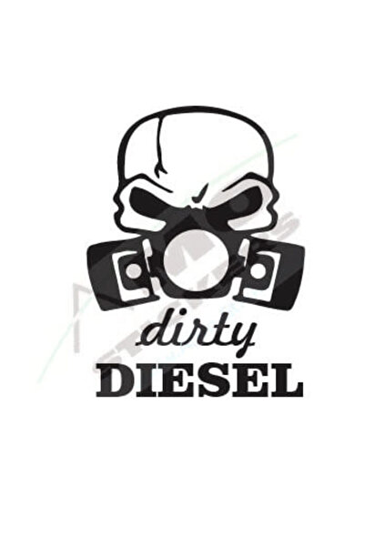 Amo-Stickers Car Sticker Dirty DIESEL 25cm Green
