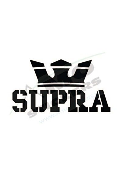 Amo-Stickers Супра Краун 25см Черен