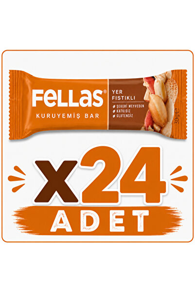 Fellas Yer Fıstıklı Kuruyemiş Bar (30 g) x24 adet
