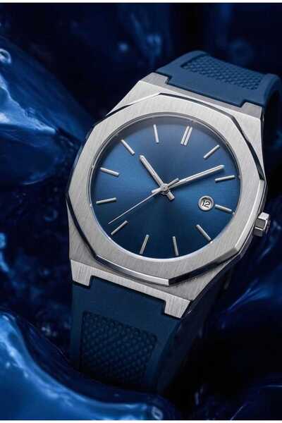 Evaa Jewelry Accessories Modern Design Silicone Strap Octagonal Case Men's Wr...