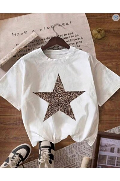 JANTIL MODA Retro Graphic Printed Oversize White Unisex T-Shirt 🎨