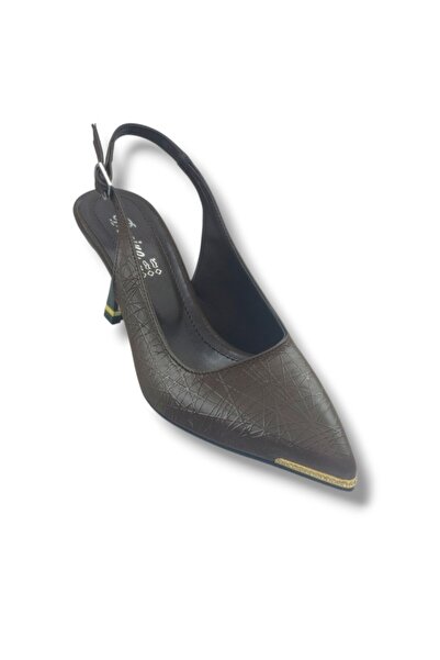 Cakgo Desire 550-26 Printed Shiny Nubuck Stone Thin Heel Women's Stiletto (8cm)