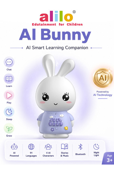 Alilo AI Bunny Smart Companion for Kids, ChatGPT-Powered Interactive Learning...