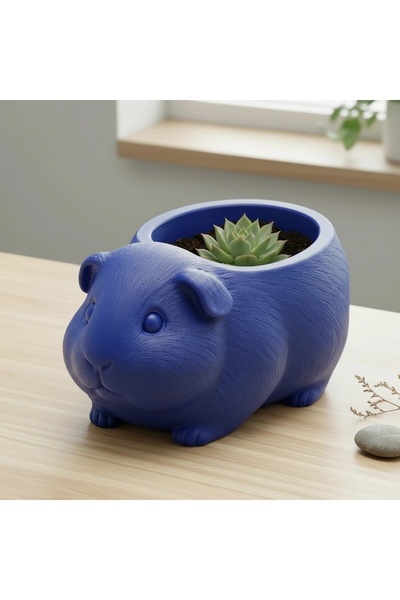 OEM Mini Ghiveci Decorativ Imprimat 3D, Forma Porcusor de Guineea, Suport Pla...
