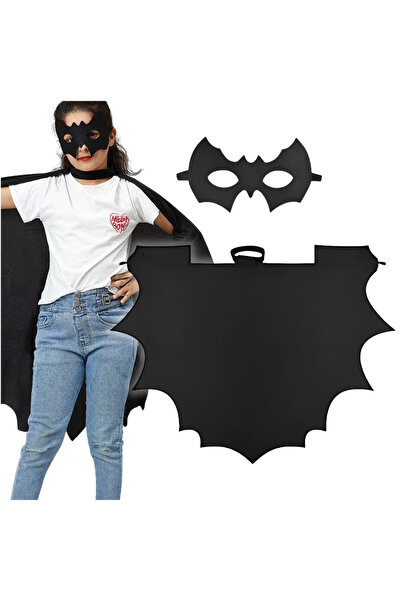 Korbi Costum de liliac pentru copii, cu pelerină și mască – Halloween