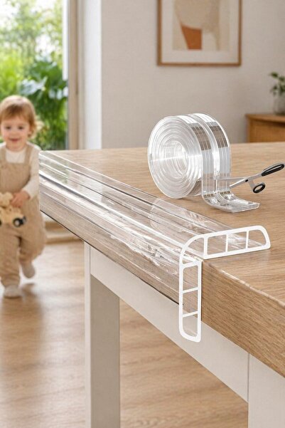 Generic 1 Roll PVC Anti Collision Edge Guard Strip Furniture Table Corner Adh...