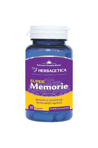 herbagetica Super Memorie Herbagetica, 30 capsule