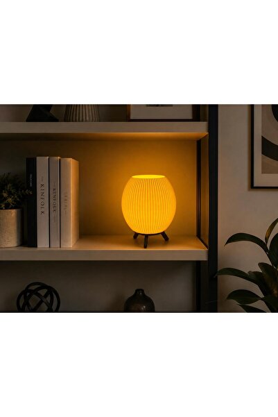 SONMEZSTORE 3D ÜRETİM MİNİ MODERN PİLLİ TEA LİGHT GECE LAMBASI - MODEL-4