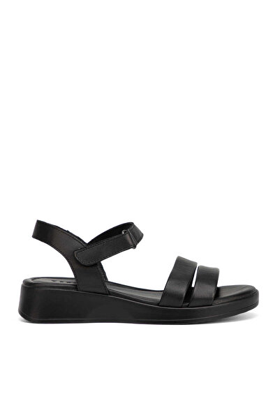Tergan Siyah Hakiki Deri Kadın Sandalet - K26Y1SN68410-A23