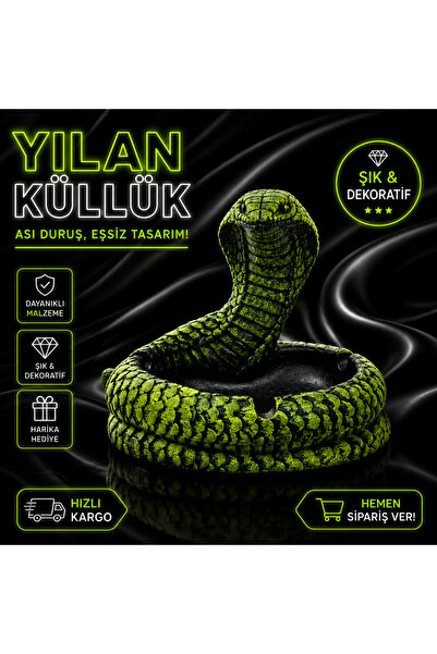 FG KONNİCHİWA 🐍   Decorative Ashtray with Snake Design