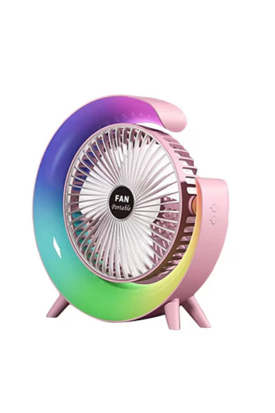 OEM Ventilator de birou rotund cu LED RGB