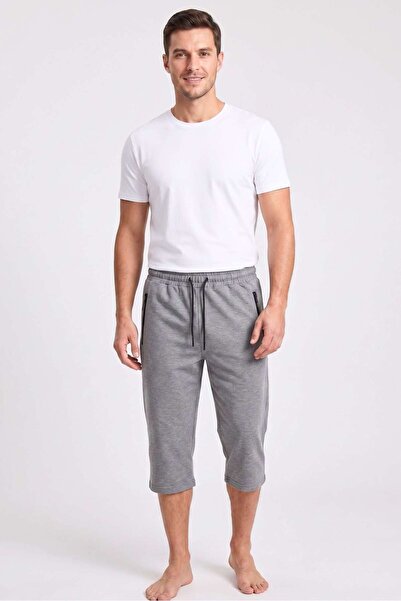 OBJE 202613 Men's Reversible Zipper Capri Pants