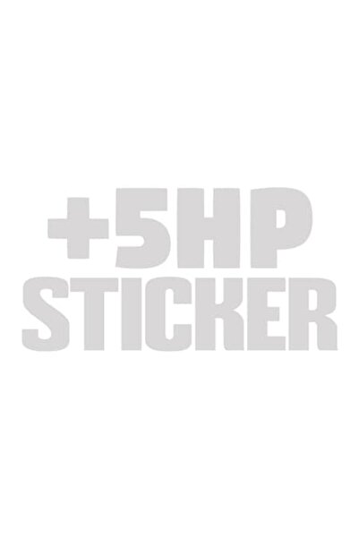 OEM Autocolant decorativ auto, autocolant "+5hp", 10 cm, Alb
