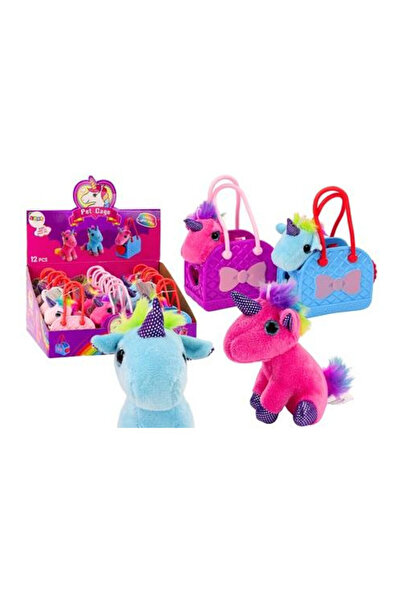LeanToys Jucarie plus Unicorn in gentuta din cauciuc, material vinil, cutie d...