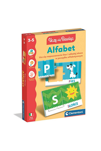 CLEMENTONI Joc educational Alfabet, invatare litere si primele cuvinte, puzzl...