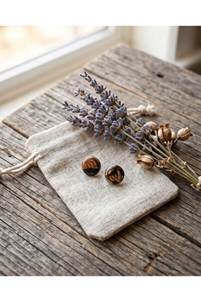 Dodemert Home Coffee-Black Mini Polymer Clay & Epoxy Handmade Design Earrings