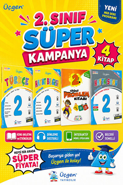 Üçgen Yayıncılık 2.Sınıf Kampanyalı Set (4 Kitap)