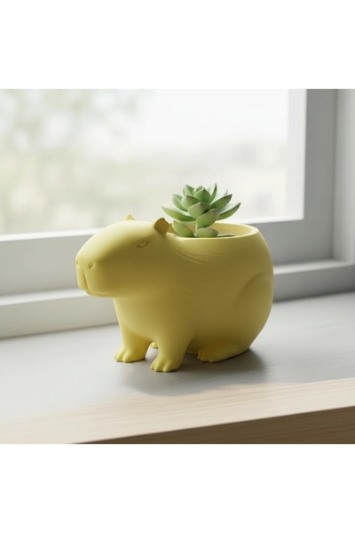 OEM Mini Ghiveci Decorativ Capibara, Suport Plante Imprimat 3D