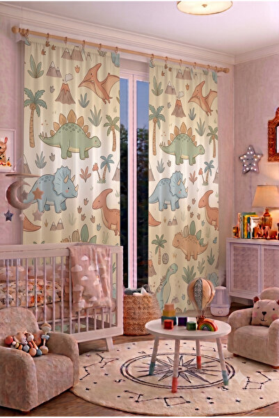 EFSANE PET ستارة خلفية لغرفة الأطفال الرضع مقاس 100 × 250 سم، ستارة غرفة أطفا...