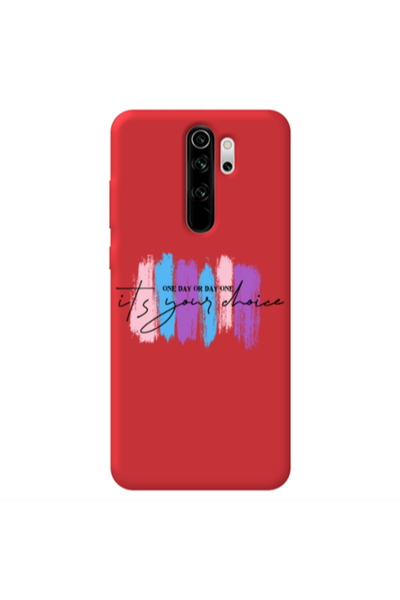 Other Xiaomi Redmi Note 8 Pro One Day Or Day One Red Colored Silicone TPU Θήκη