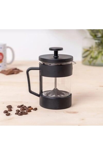 Yıldızan Ohbe Express Store Black Mica French Press Coffee Brewing Jug, Glass...