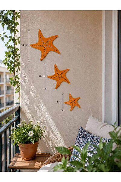 Günyan Store Deniz Yıldızı Duvar Süsü Seti (3’lü)