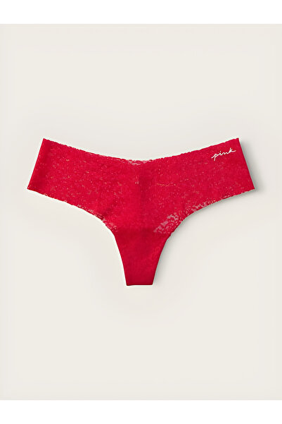 Victoria's Secret PINK Lazer Kesim Yumuşak Dantelli Tanga Külot