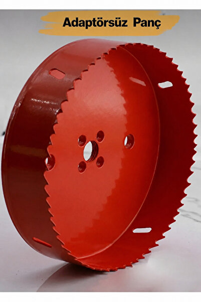 NEXTRA Bi Metal Panç 140 mm Delik Açma Alçıpan Ahşap Pvc Delme Testeresi Adap...