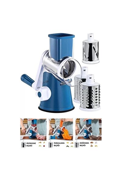 Empressco Multi-Functional 3-Blade Hand Grinder, Vegetable Fruit Cheese Nut S...