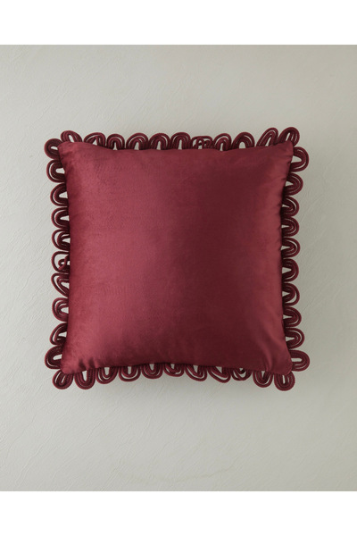 English Home Zuma Kırlent Kılıfı 45x45 cm Bordo