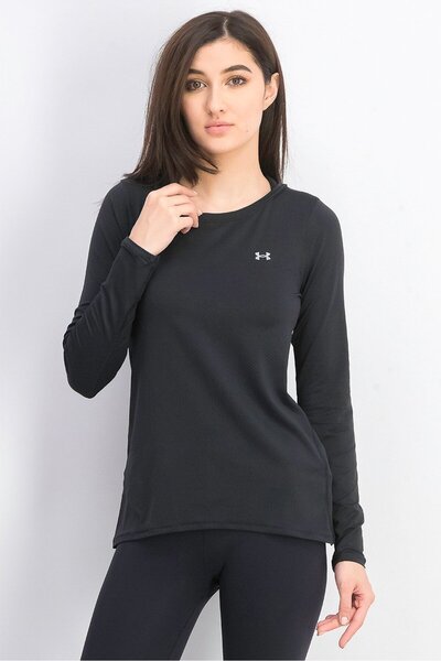 Under Armour Women Heat Gear Armour T-shirt, Black