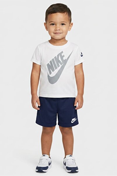 Nike Toddlers Boy 2 Pcs Brand Logo T-Shirt And Shorts Set, Multicolor