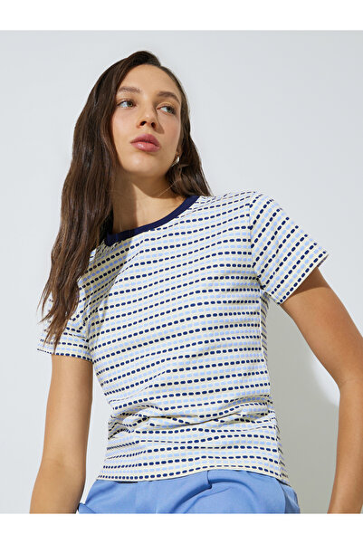Styli Multi Dot Print Regular Fit T-Shirt