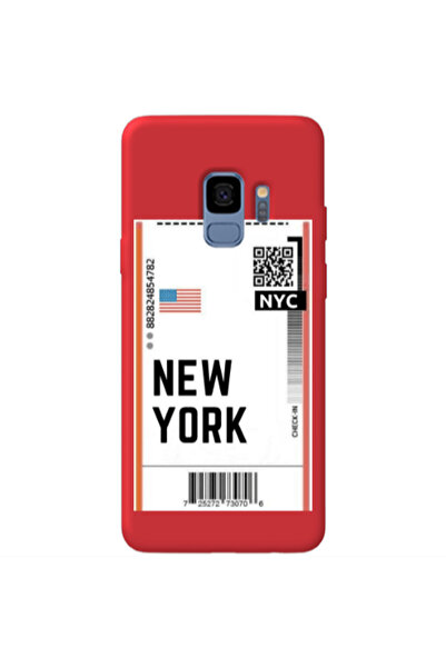 Other Samsung S9 Plus New York NYC Red Colored Silicone TPU Θήκη
