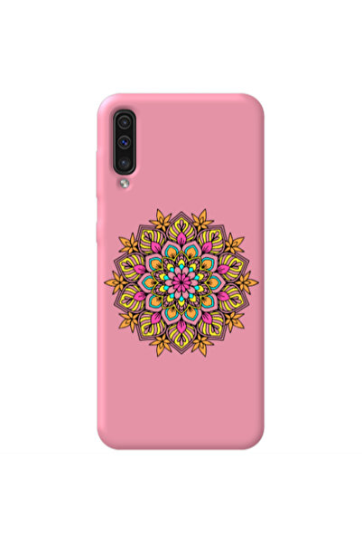 Other Samsung A70 Mandala D6 Pink Colored Silicone TPU Θήκη
