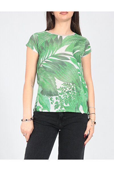 Evendi T-Shirt - Πράσινο - Χαλαρή εφαρμογή
