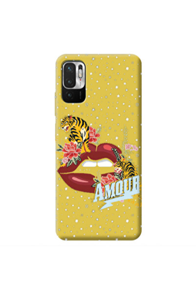 Other Xiaomi Redmi Note 10 Pro 5G Amour Yellow Colored Silicone TPU Θήκη