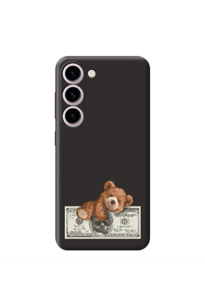 Other Samsung S23 Plus Money Style Black Colored Silicone TPU Θήκη