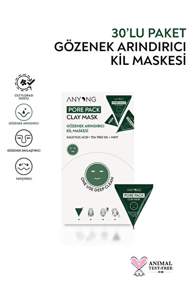 Anyong Pore Purifying Clay Mask – Salicylic Acid, Tea Tree Oil and Mint Extra...