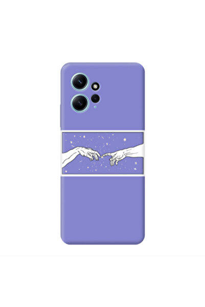 Other Xiaomi Redmi Note 12 4G Touch Purple Colored Silicone TPU Θήκη