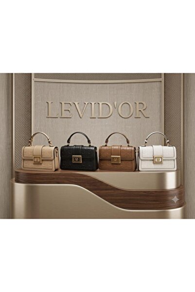 Levidor El ve Omuz Çantası Kapaklı Metal Tokalı Günlük Çanta