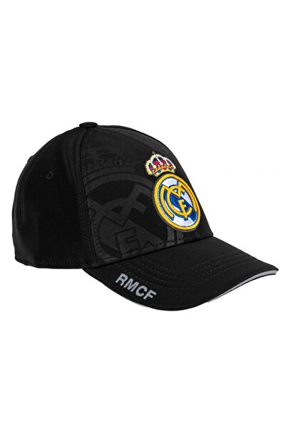 Real Madrid Șapcă fotbal Real Madrid, poliester, negru, mărime unică.