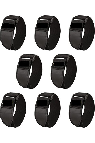 Arabest 8 Pcs Durable Elastic Self-Gripping Ties with Non-Slip Lining, 12"×2"...