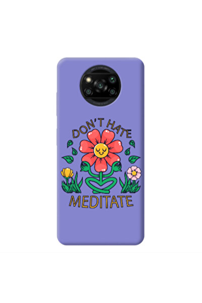 Other Xiaomi Poco X3 /X3 Pro Meditate Purple Colored Silicone TPU Θήκη