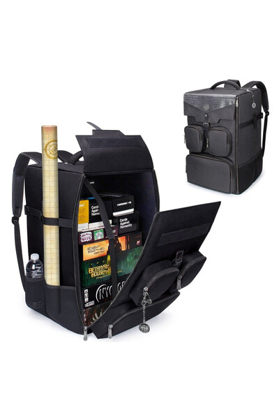 Enhance Rucsac accesorii jocuri de societate Collector's Edition negru 48x34x...