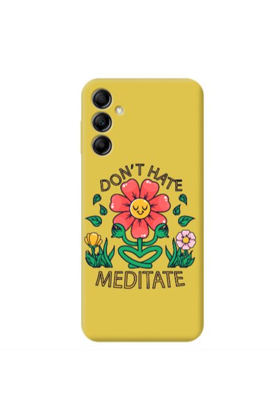 Other Samsung A14 5G Meditate Yellow Colored Silicone TPU Θήκη
