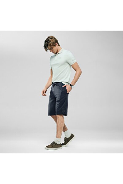 Giordano شورت رجالي متوسط الارتفاع بتطريز عادي