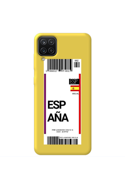 Other Samsung A12 Espana Arrival Yellow Colored Silicone TPU Θήκη