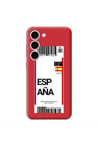 Other Samsung S23 Espana Arrival Red Colored Silicone TPU Θήκη